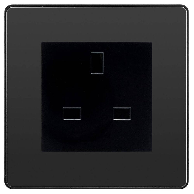 BG Evolve Black Chrome 13A Unswitched Socket PCDBC13AUSSB