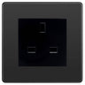 BG Evolve Black Chrome 13A Unswitched Socket PCDBC13AUSSB by British General (BG-PCDBC13AUSSB)