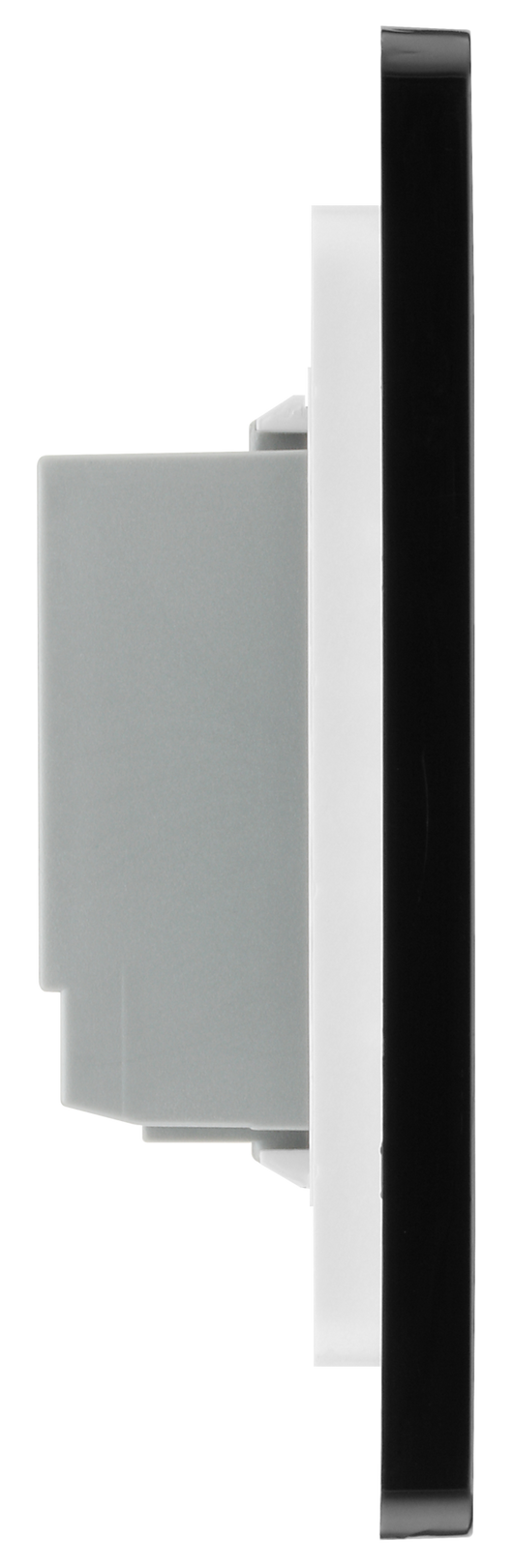 PCDMGTDM2B Side - This Evolve Matt Grey double master trailing edge touch dimmer allows you to control your light levels and set the mood.