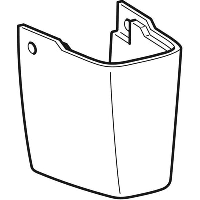 Geberit Selnova Semi Ped For HR Basin Inc Fixings - 501.448.00.6 by Geberit (Geberit-501.448.00.6)