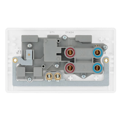BG 871 Moulded Round Edge | White | 45A Switch 13A Switched Socket Cooker Control Unit