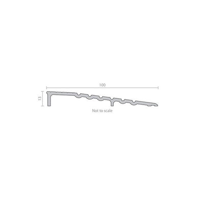 Other Door Hardware: Raven RP77 - Heavy Duty Ramp Style Plate - Satin Clear (Silver) 1000mm by Astroflame (ASTRO-ADRP77/1000)