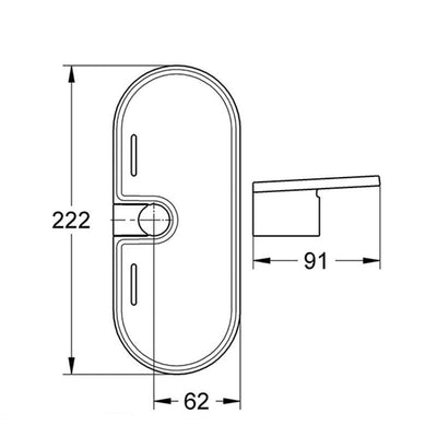 Grohe EasyReach Soap Tray - Silver - 27596000 by Grohe (Grohe-27596000)