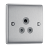 BG NBS29G Nexus 5A, unswitched socket round pin Brushed Steel by British General (BG-NBS29G-Shopify-SA_1)