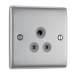 NBS29G Front - This 5A round pin socket from British General can be used to connect lamps to a lighting circuit.