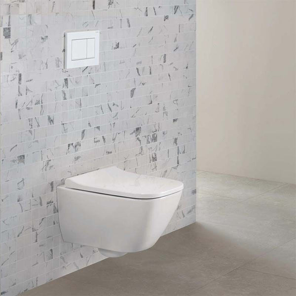 Geberit Smyle Square Rimless Compact Wall-Hung WC 490mm - 500.379.01.1