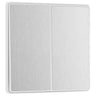 BG Evolve Brushed Steel 2 Gang 2-Way 20A Edge to Edge Rocker Light Switch | PCDBS42EW by British General (BG-PCDBS42EW)