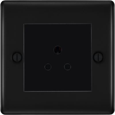 BG Nexus Metal Matt Black 5A Unswitched Socket NFB29MB by British General (BG-NFB29MB)
