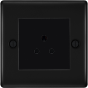BG Nexus Metal Matt Black 5A Unswitched Socket NFB29MB by British General (BG-NFB29MB)