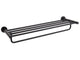 Corby Harrogate Towel Rail with Shelf in Black