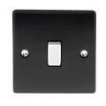 BG NMB13 Nexus Metal Matt Black 1 Gang 10A 10AX Intermediate Plate Switch