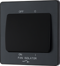 BG Evolve PCDMG15B Matt Grey 10A 3 Pole Fan Isolator - Black Insert