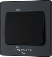 BG Evolve PCDMG15B Matt Grey 10A 3 Pole Fan Isolator - Black Insert by British General (BG-PCDMG15B-Shopify-SA_1)