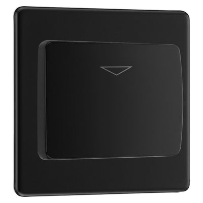 BG Nexus Screwless Matt Black Hotel Key Card Switch FFBKYCSB