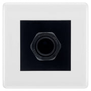 BG Nexus White 45A Flex Outlet Euro Module | Black Insert by British General (BG-8EMS2+EM45AFO)