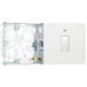 BG Evolve Pearlescent White 20A 2 Pole LED Switch PCDCL31W with 25mm Steel Back Box
