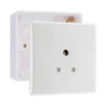 BG Electrical 5A Unswitched Round Pin Socket White & 32mm Pattress Back Box by British General (BG-829+891)