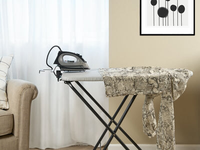 Corby Berkshire Ironing Centre in Light Grey with Sherwood 1200W Steam Iron - UK Plug