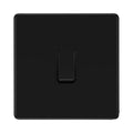 BG Flatplate Screwless Matt Black 20A Double Pole Switch FFB30