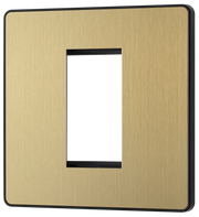BG Evolve PCDSBEMS1B Satin Brass 1 Front Plate-Black Insert by British General (BG-PCDSBEMS1B-Shopify-SA_1)