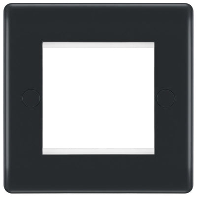 BG PMEMS2 Part M | 2 Module Square Euro Module Front Plate by British General (BG-PMEMS2)