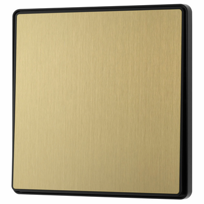 BG Evolve Satin Brass Intermediate 20A Edge to Edge Rocker Light Switch | PCDSB13EB by British General (BG-PCDSB13EB)