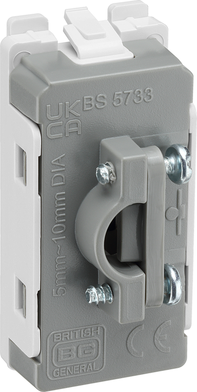 BG RFBFLEX Nexus Grid Matt Black 10mm Flex Outlet Module