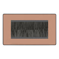 BG Evolve Polished Copper Screwless Double 4 Gang Brush Cable Entry