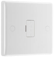 BG 855 Moulded Round Edge | White | 13A Flex Outlet Unswitched Fused Connection Unit by British General (BG-855)