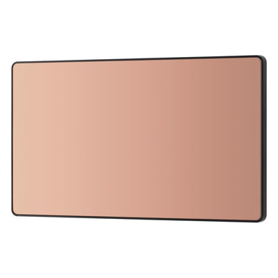 BG Evolve Polished Copper Double Blank Plate PCDCP95B with 35mm Steel Back Box