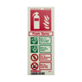 Photoluminescent Foam Fire Extinguisher Signs