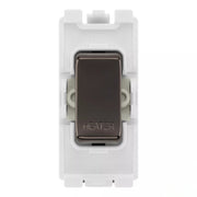 BG RRHTBN Black Nickel 20 Amp Double Pole Appliance Grid Switch Labelled Heater