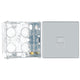 BG Screwless Polished Chrome 1 Gang Secondary Telephone Socket FPCBTS1 with 35mm Steel Back Box