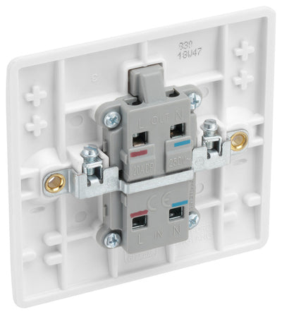BG 830 Moulded Round Edge | White | 1 Gang 20A 2 Pole Switch by British General (BG-830)