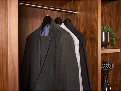 Corby Clifford Hooked Suit Hanger in Black by Corby of Windsor (Corby-27057)