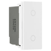 BG EMTDMW Master Touch LED Dimmer Trailing Edge Euro Module White Insert by British General (BG-EMTDMW)