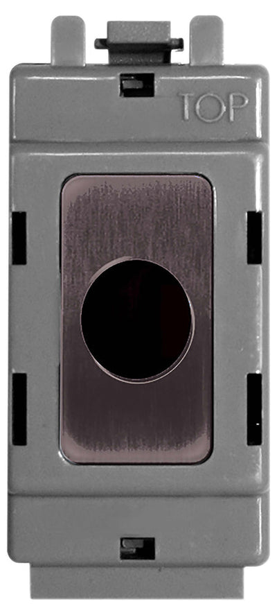 BG Nexus GBNFLEX Grid Black Nickel Flex Outlet Module by British General (BG-GBNFLEX-1)