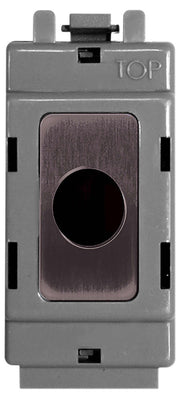 BG Nexus GBNFLEX Grid Black Nickel Flex Outlet Module by British General (BG-GBNFLEX-1)