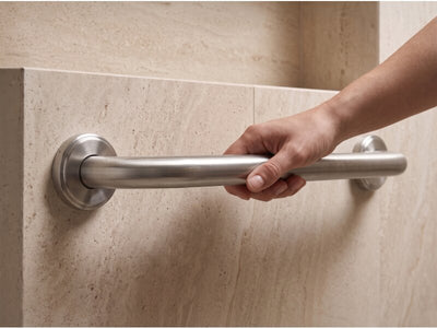 Bremmer Mira Grab Bar in Brushed Steel