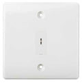 BG White 1 Gang 20 Amp Double Pole Secret Key Grid Switch