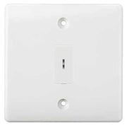 BG White 1 Gang 20 Amp Double Pole Secret Key Grid Switch by British General (BG-NWM30KY)