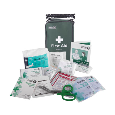 St John Ambulance BS 8599-1 Compliant Travel & Motoring First Aid Kit - Zenith Pouch by St John Ambulance (Safelincs-STJZWKFATM)