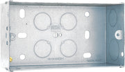 BG HGS07 2 Gang 47mm Steel Knockout Box by British General (BG-HGS07)