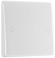 BG 858 Moulded Round Edge | White | 20A Bottom Entry Flex Outlet by British General (BG-858)