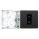 BG Evolve Black Chrome Single Secondary Touch Dimmer Switch PCDBCTDS1B with 25mm Steel Back Box