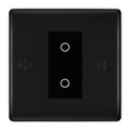 BG Nexus Matt Black Single Master Touch Dimmer Switch Black Insert