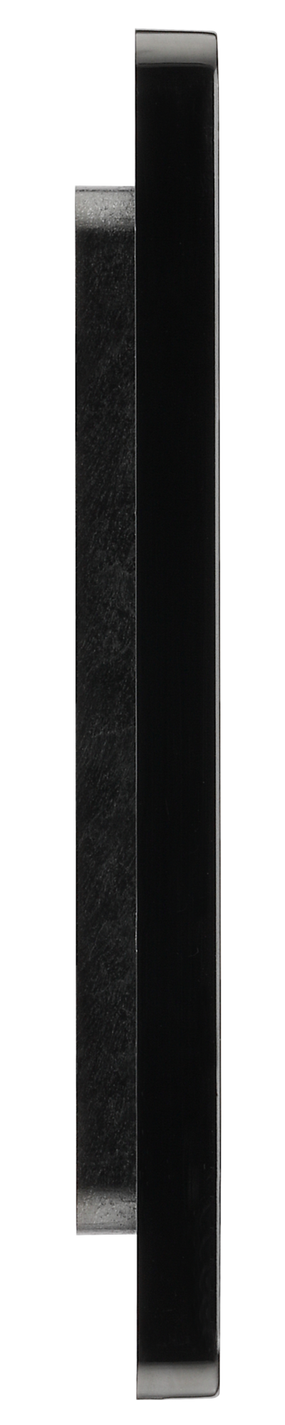 BG Evolve PCDMBEMS1B Matt Black 1 Euro Module Front Plate-Black Insert