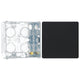 BG Evolve Matt Black Single Blank Plate PCDMB94B with 35mm Steel Back Box