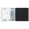 BG Evolve Matt Black Single Blank Plate PCDMB94B with 35mm Steel Back Box by British General