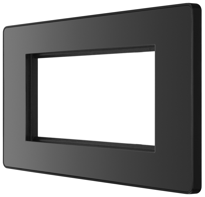 PCDBCEMR4B Front - The Euro Module range from British General combines plates and interchangeable modules so you can configure your own bespoke switches and sockets.